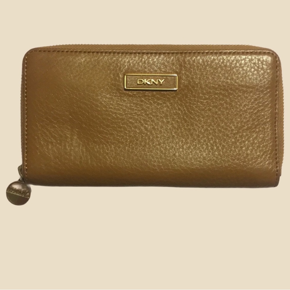 DKNY Saffiano Zip-Around Wallet